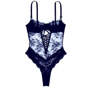 Victoria’s Secret very sexy wicked unlined lace-up teddy